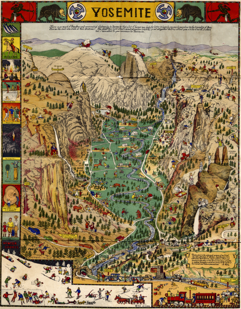 Jo Mora, Yosemite Carte, 1931.