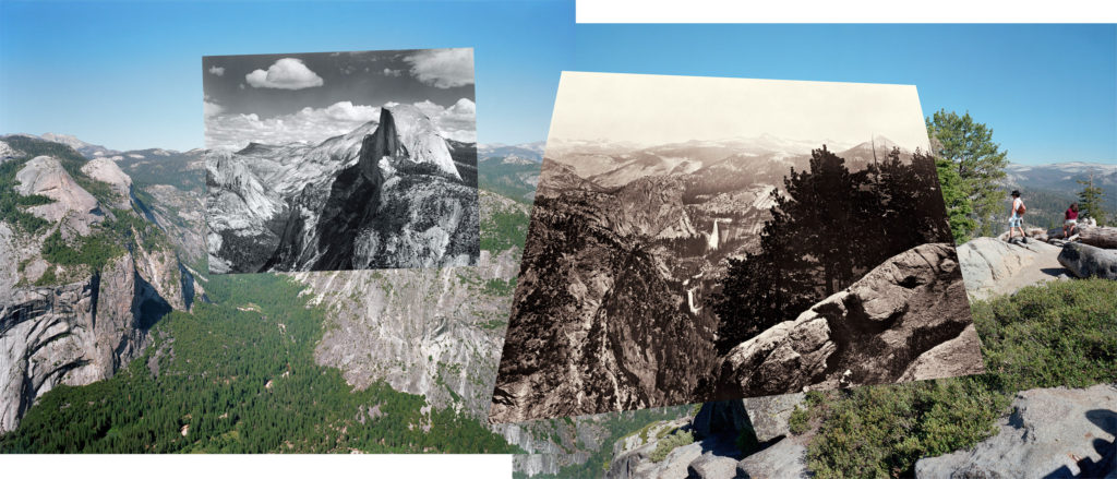 Mark Klett & Byron Wolfe, View From Handrail at Glacier Point